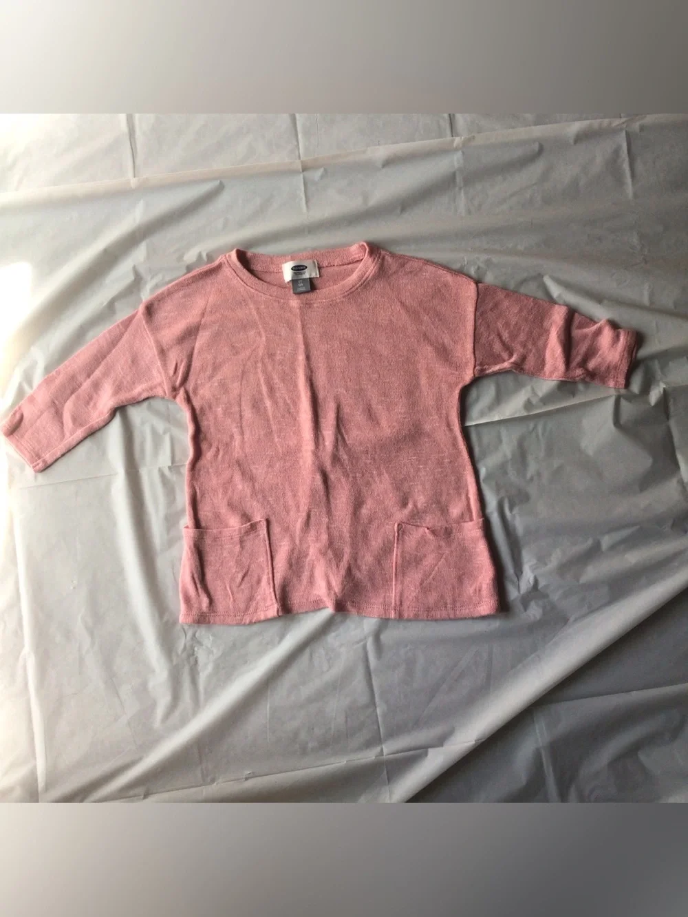 Old Navy Dusty Pink Girls Shirt with Front Pockets
